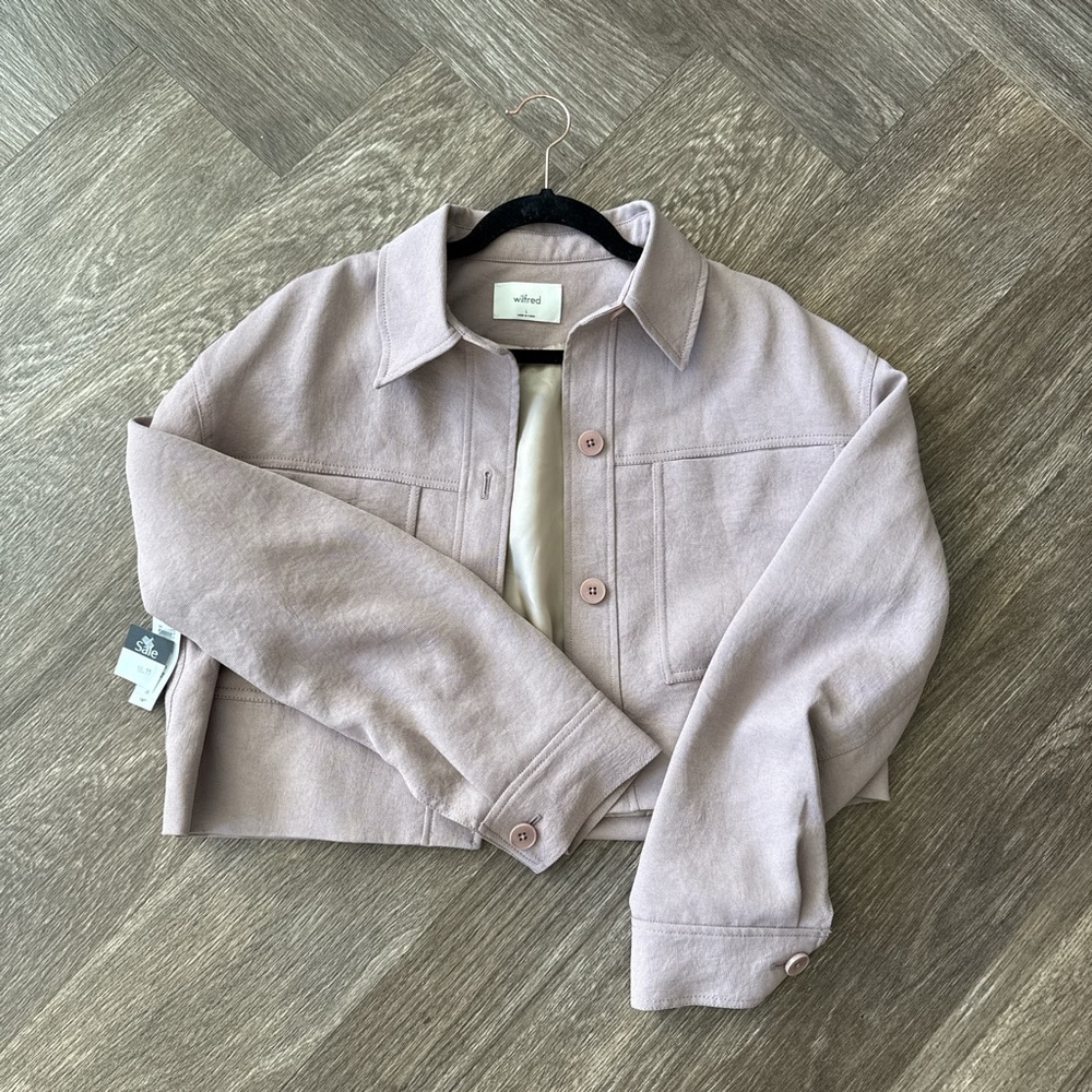 Wilfred Blush Pink Cropped Jacket